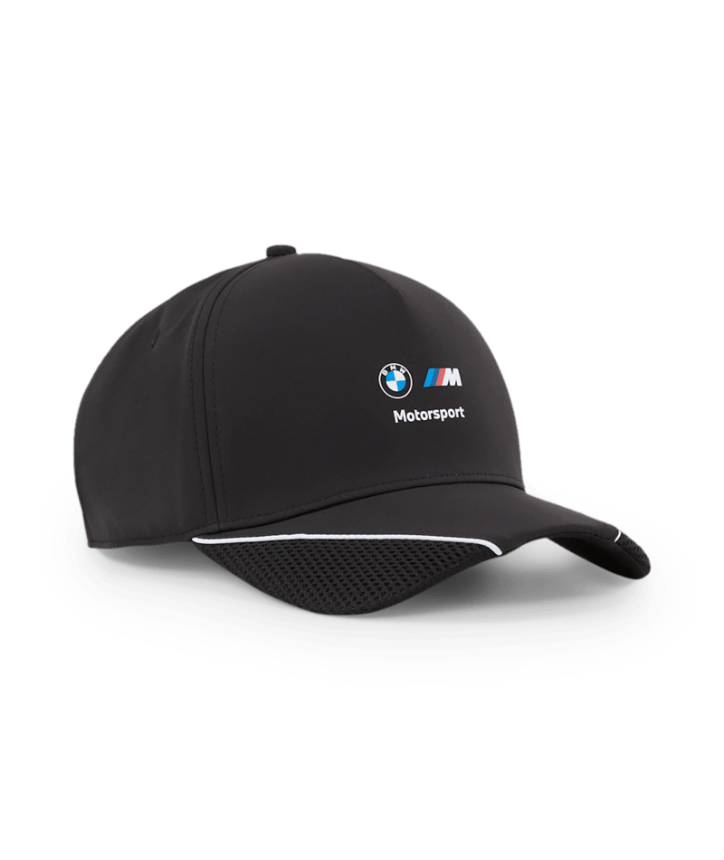 BMW "M" Motorsports MMS Baseball Hat - Blue/White/Black Hats BMW Motorsports Black 