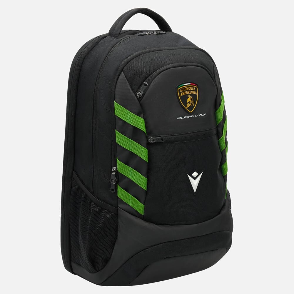 Automobili Lamborghini Squadra Corse Backpack - Black/Green Bags Automobili Lamborghini 