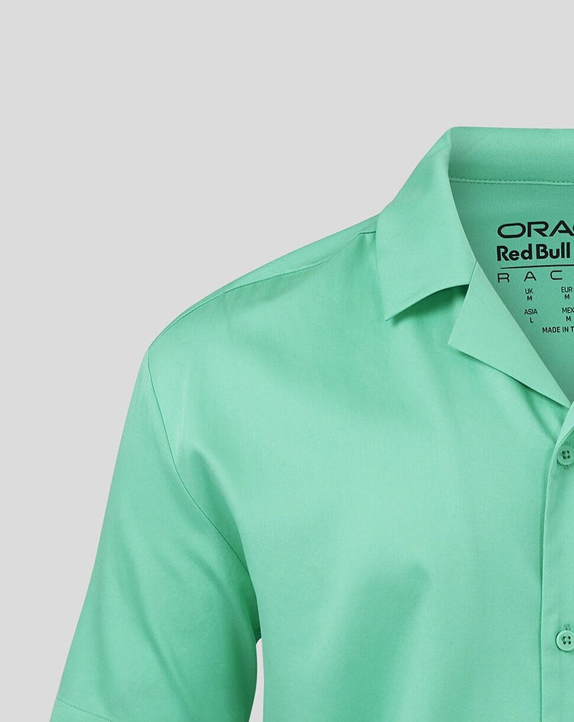 Red Bull Racing F1 Sergio "Checo" Perez Special Edition Mexico GP Button Down Shirt - Green Shirts Red Bull Racing 