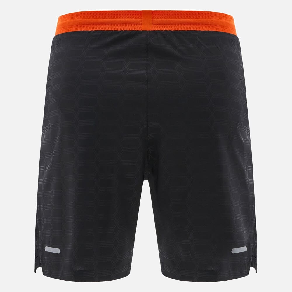 Automobili Lamborghini Men's Activewear Shorts - Black/Orange Shorts Automobili Lamborghini 