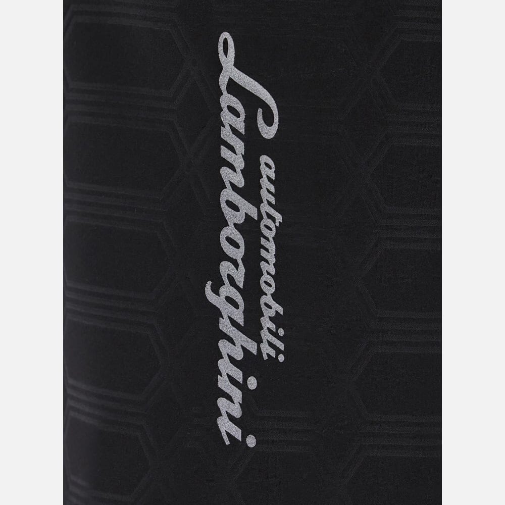 Automobili Lamborghini Men's Activewear Shorts - Black/Orange Shorts Automobili Lamborghini 