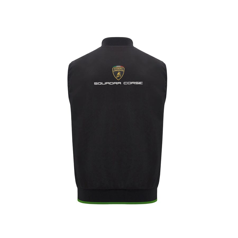 Automobili Lamborghini Squadra Corse Men's Team Padded Vest - Black Vest Automobili Lamborghini 