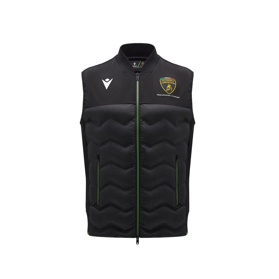 Automobili Lamborghini Squadra Corse Men's Team Padded Vest - Black Vest Automobili Lamborghini 