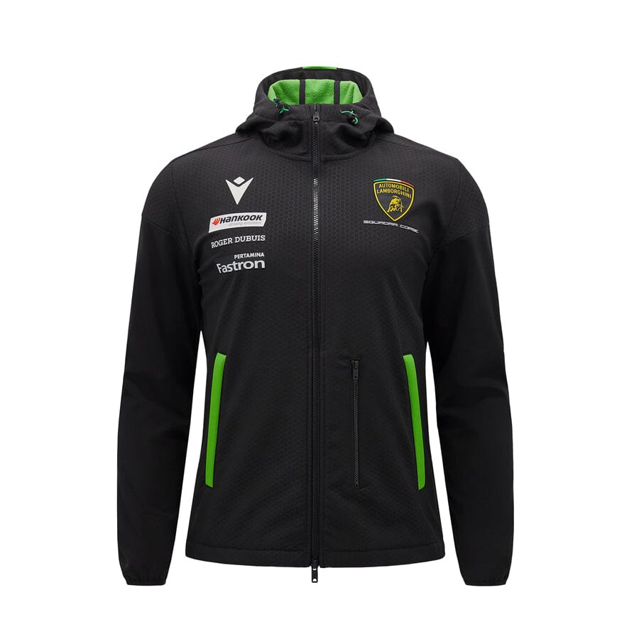 Automobili Lamborghini Squadra Corse Men's Team Softshell Jacket - Black Jackets Automobili Lamborghini 