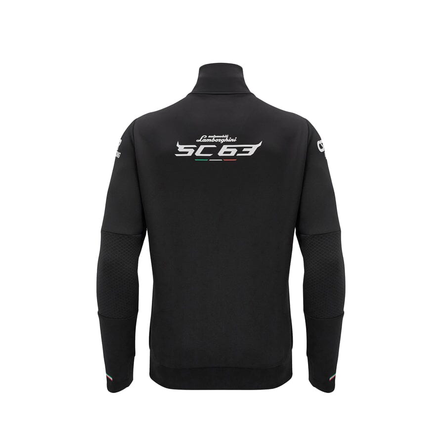 Automobili Lamborghini SC63 Hypercar Men's Team Full Zip Sweatshirt - Black Sweatshirt Automobili Lamborghini 