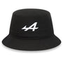 Alpine Racing F1 New Era Team Color Bucket Hat - Black Hats Alpine 