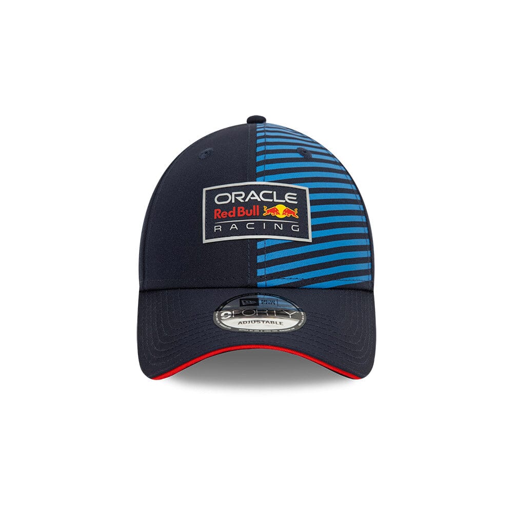 New Era 2024 Red Bull Navy 9FORTY Adjustable E-Frame Trucker Cap One Size