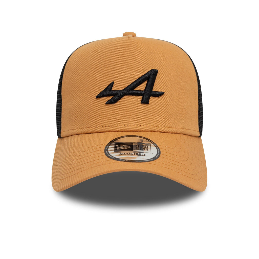 Alpine Racing F1 New Era Seasonal EF Trucker Hat - Khaki Hats Alpine 