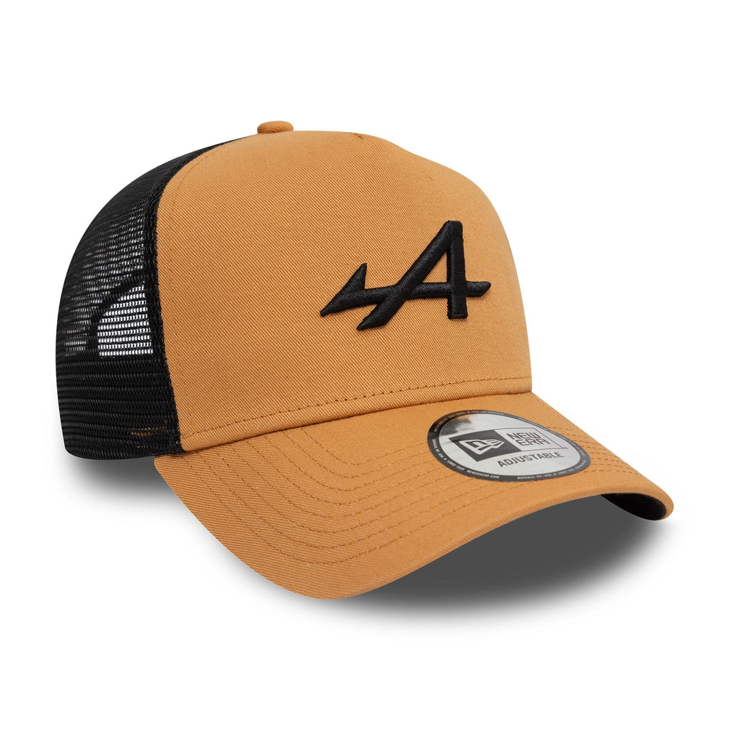 Alpine Racing F1 New Era Seasonal EF Trucker Hat - Khaki Hats Alpine 