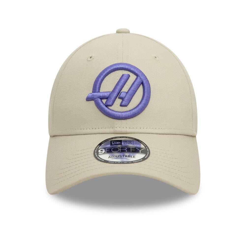 Haas Racing F1 New Era 9Forty Seasonal Baseball Hat - Beige Hats Haas F1 Racing Team 