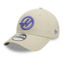 Haas Racing F1 New Era 9Forty Seasonal Baseball Hat - Beige Hats Haas F1 Racing Team 