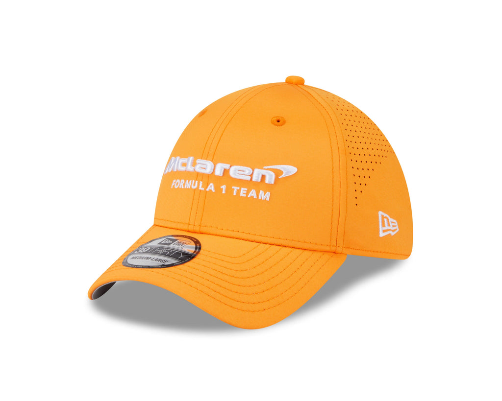 McLaren Racing New Era 39thirty Performance Fitted Hat - Papaya Hats McLaren 