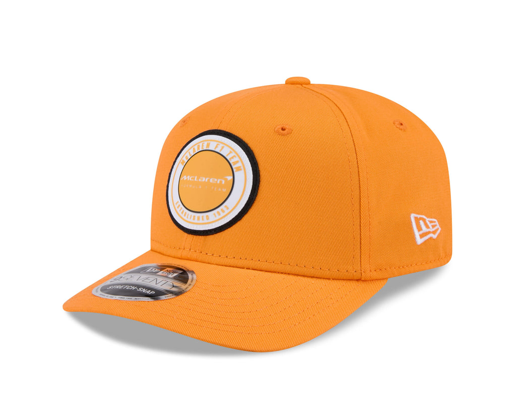 McLaren Racing New Era 9Seventy Circle Patch Papaya Hat - Adult/Kids Hats McLaren 