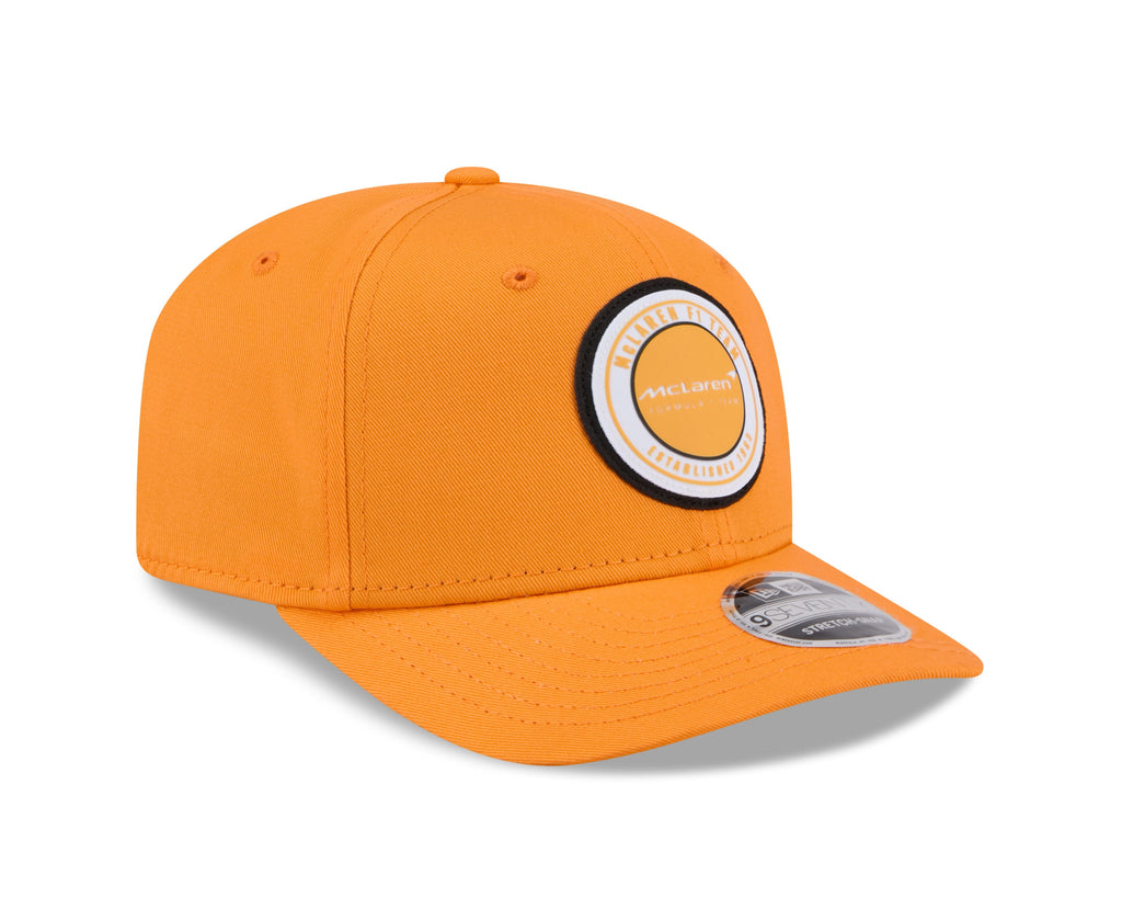 McLaren Racing New Era 9Seventy Circle Patch Papaya Hat - Adult/Kids Hats McLaren 