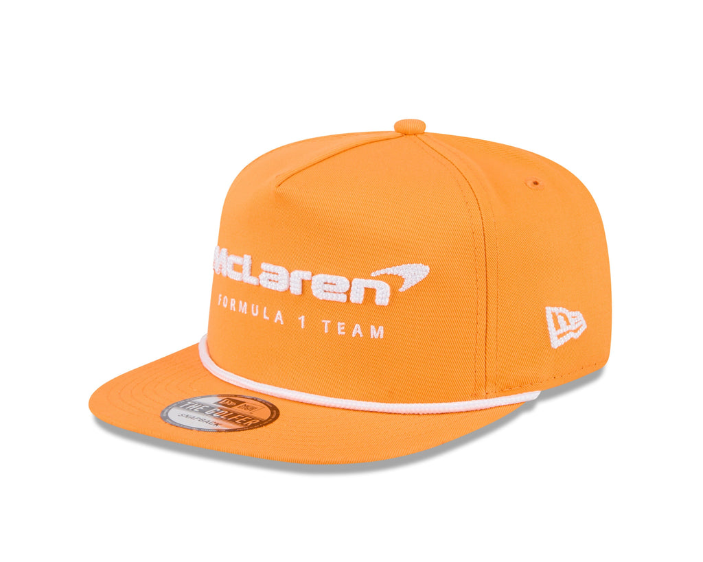 McLaren Racing New Era Golfer Team Text Hat - Papaya Hats McLaren 