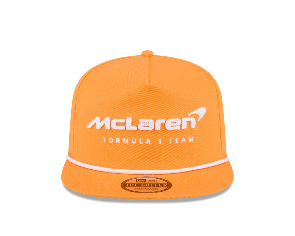 McLaren Racing New Era Golfer Team Text Hat - Papaya Hats McLaren 