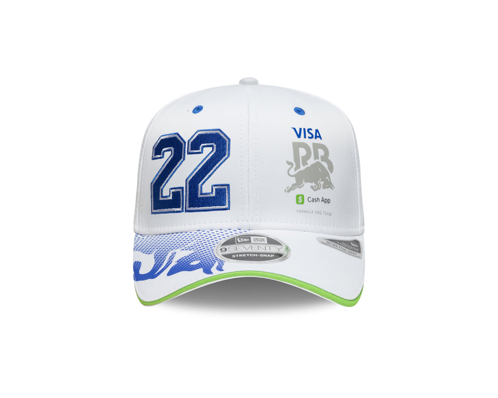 Visa Cash App RB F1 2025 New Era 9Seventy Yuki Tsunoda Team Hat - White Hats Visa Cash App RB 