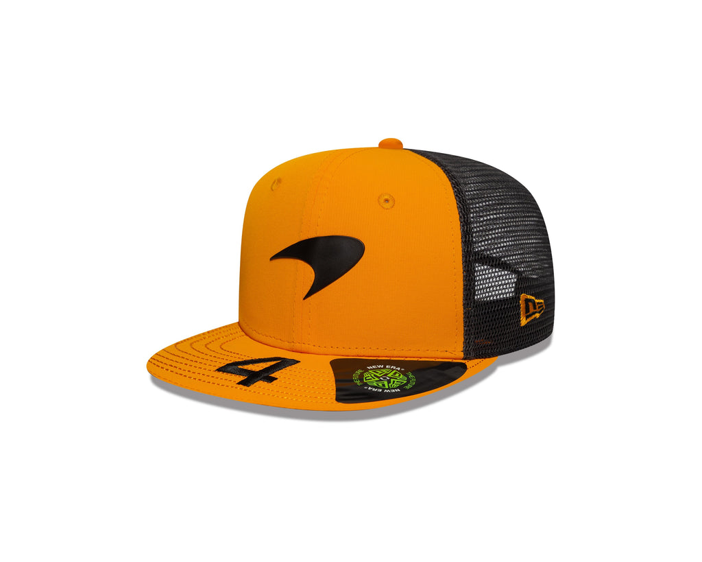 McLaren Racing F1 New Era 9Seventy 2025 Kids Lando Norris Team Flat Brim Hat - Youth Papaya Hats McLaren 