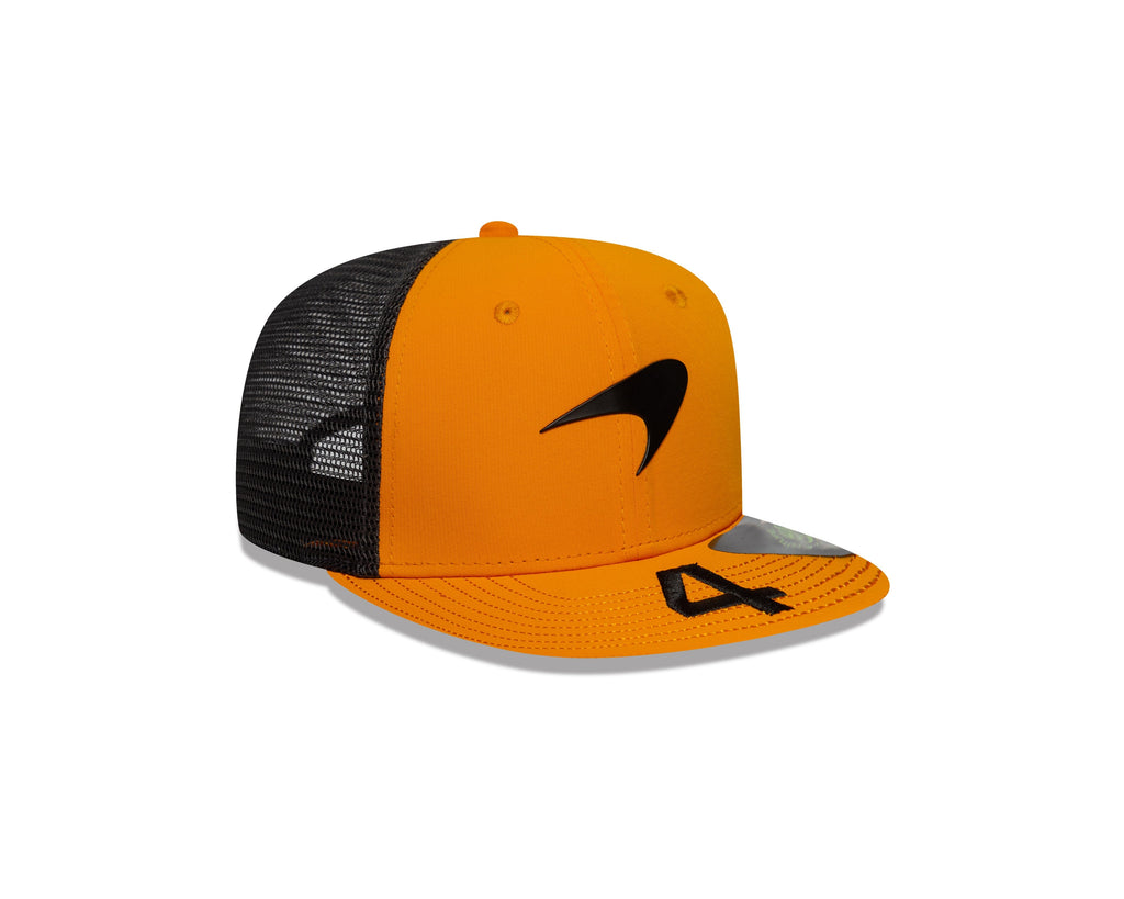 McLaren Racing F1 New Era 9Seventy 2025 Kids Lando Norris Team Flat Brim Hat - Youth Papaya Hats McLaren 