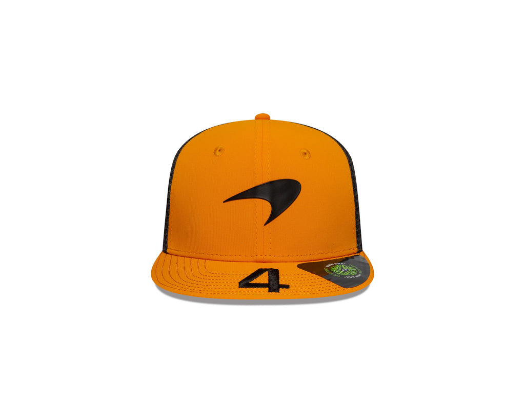 McLaren Racing F1 New Era 9Seventy 2025 Kids Lando Norris Team Flat Brim Hat - Youth Papaya Hats McLaren 