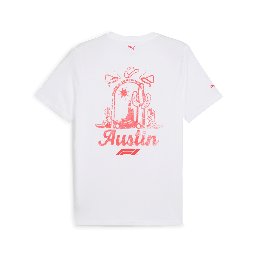 Formula 1 Tech Collection Puma F1 Austin GP Men's T-Shirt- White T-shirts Formula 1 