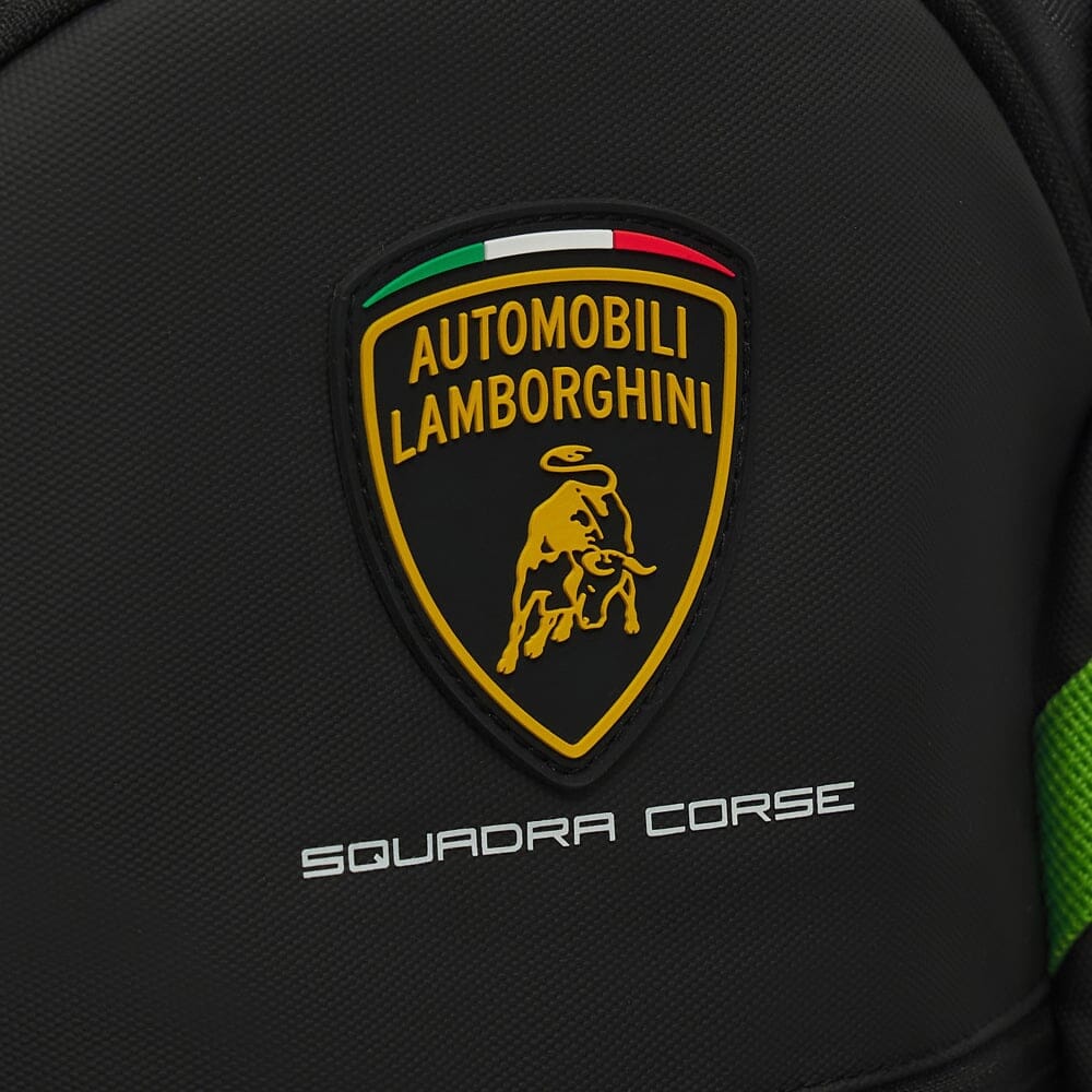 Automobili Lamborghini Squadra Corse Backpack - Black/Green Bags Automobili Lamborghini 