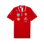 Scuderia Ferrari F1 2025 Special Edition China GP Team Knit Polo Shirt - Dark Cherry Polos Scuderia Ferrari 