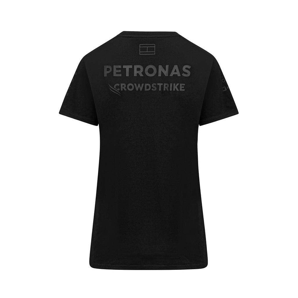 Mercedes AMG Petronas F1 2023 Women's Team Stealth T-Shirt - Black/White T-shirts Mercedes AMG Petronas 