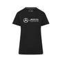 Mercedes Benz AMG Petronas F1 Women's Large Logo T-Shirt -Black T-shirts Mercedes AMG Petronas 