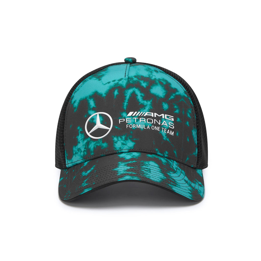 Mercedes AMG Petronas F1 Tie Dye Trucker Hat Hats Mercedes AMG Petronas 