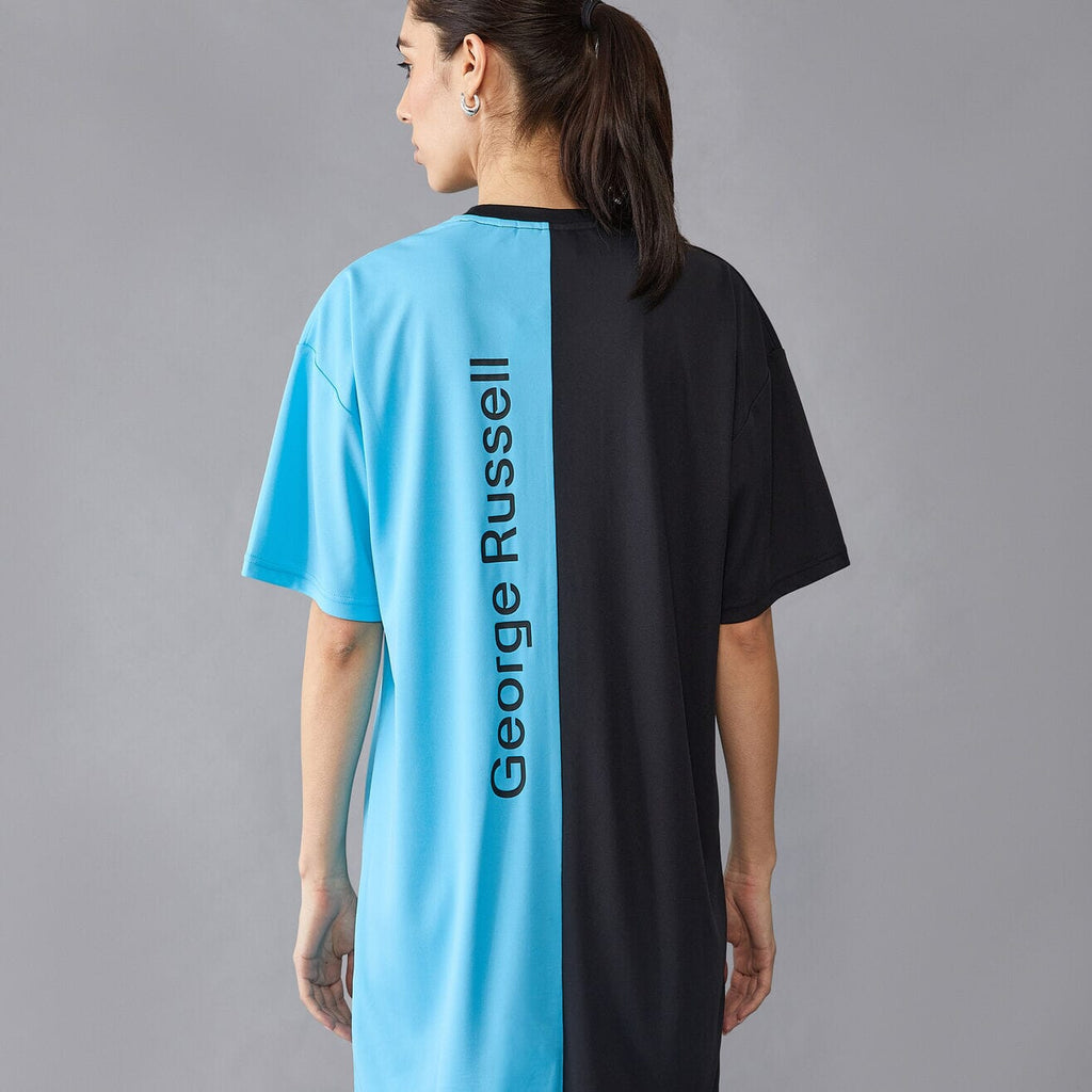 Mercedes AMG Petronas F1 Women's George Russell T-shirt Dress - Black Dresses Mercedes AMG Petronas 