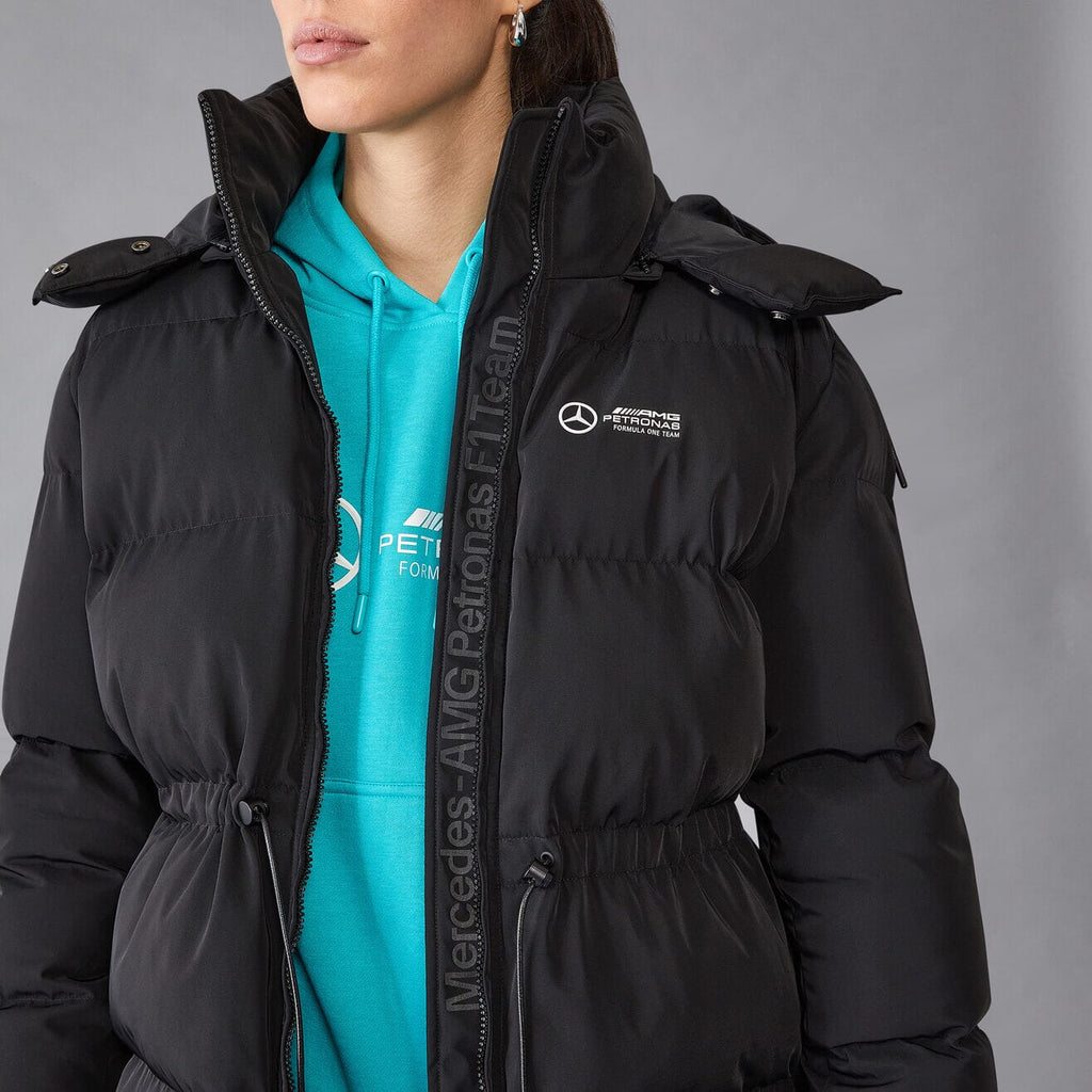 Mercedes AMG Petronas F1 Women's Padded Jacket - Black Jackets Mercedes AMG Petronas 