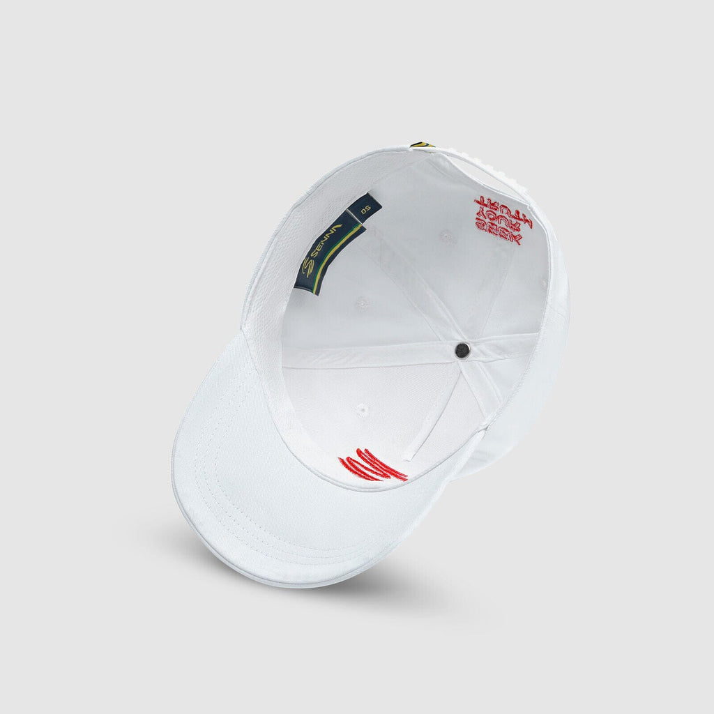 Ayrton Senna Logo Hat - White/Blue Hats Ayrton Senna 