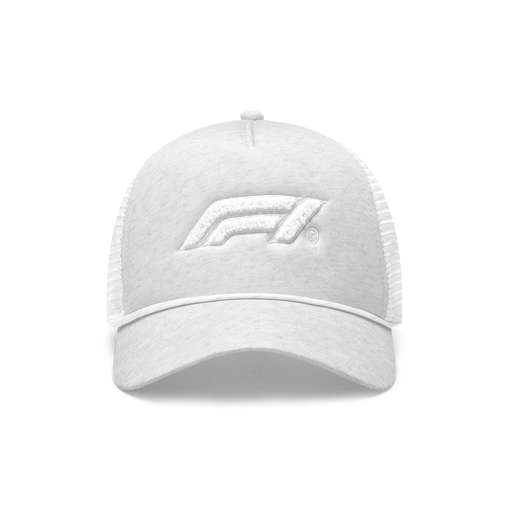 Formula 1 Tech Collection F1 Boucle Trucker Hat- White/Grey Hats Formula 1 