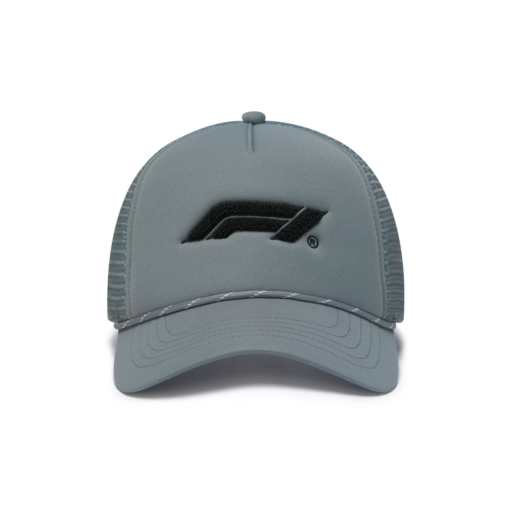 Formula 1 Tech Collection F1 Boucle Trucker Hat- White/Grey Hats Formula 1 