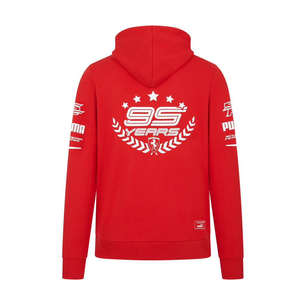 Scuderia Ferrari F1 Men's "95 Years" Hoodie - Black/Red Hoodies Scuderia Ferrari 