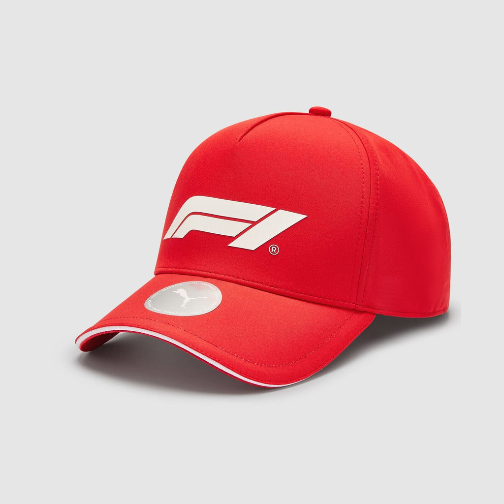Formula 1 Tech Collection F1 Kids Large Logo Baseball Hat- Black/Red Hats Formula 1 