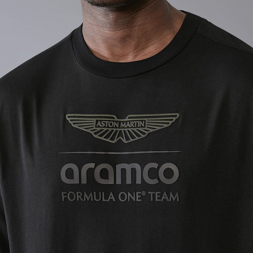 Aston Martin F1 Fanwear Stealth Logo T-Shirt - Black T-shirts Aston Martin F1 