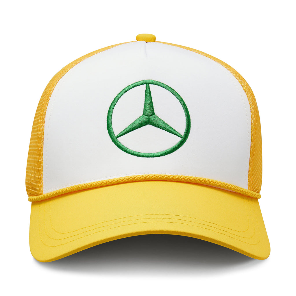 Mercedes AMG Petronas F1 2024 Special Edition Lewis Hamilton Silverstone GP Hat - Yellow Hats Mercedes AMG Petronas 