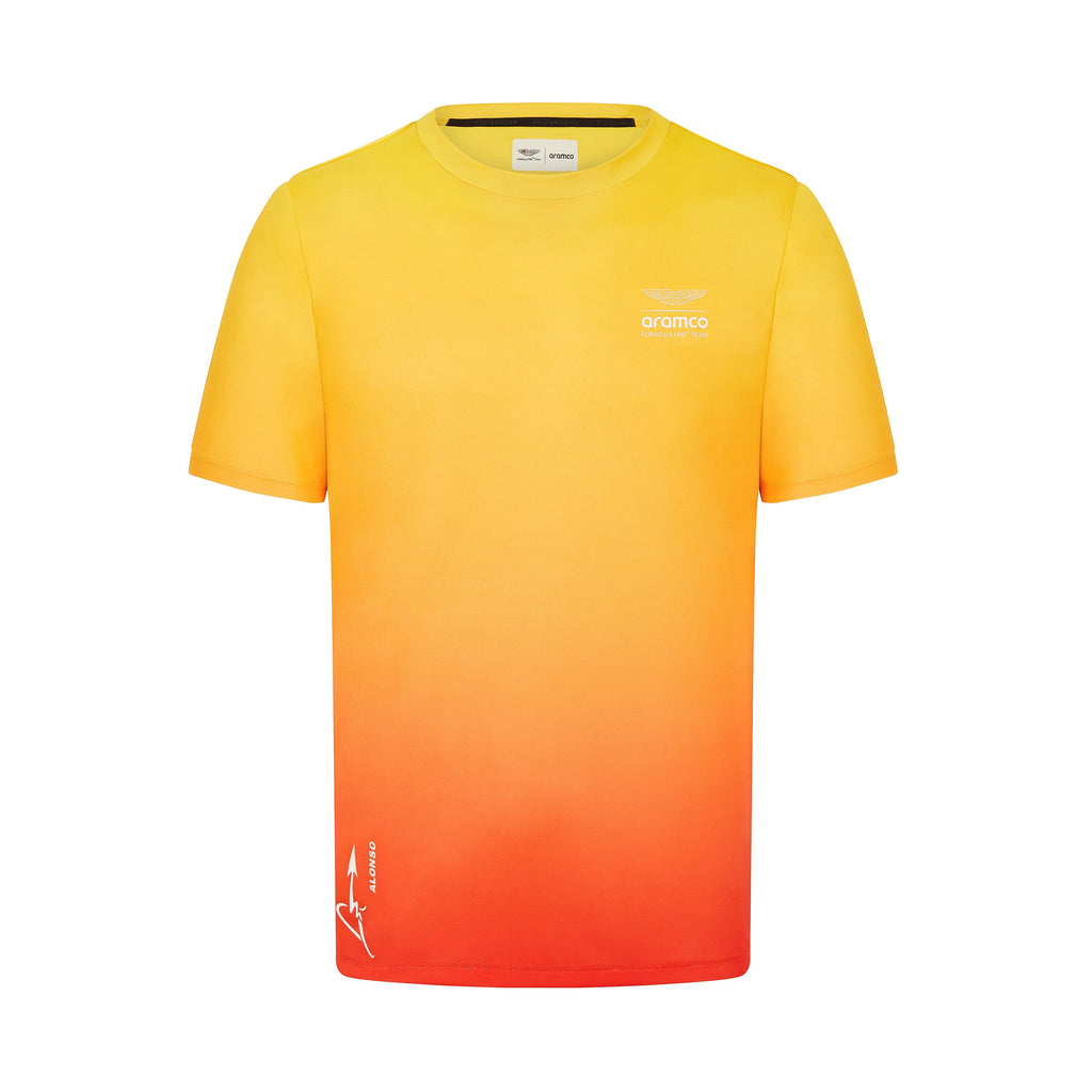 Aston Martin F1 Limited Edition Barcelona GP Graphic T-Shirt - Gradient Sunrise T-shirts Aston Martin F1 