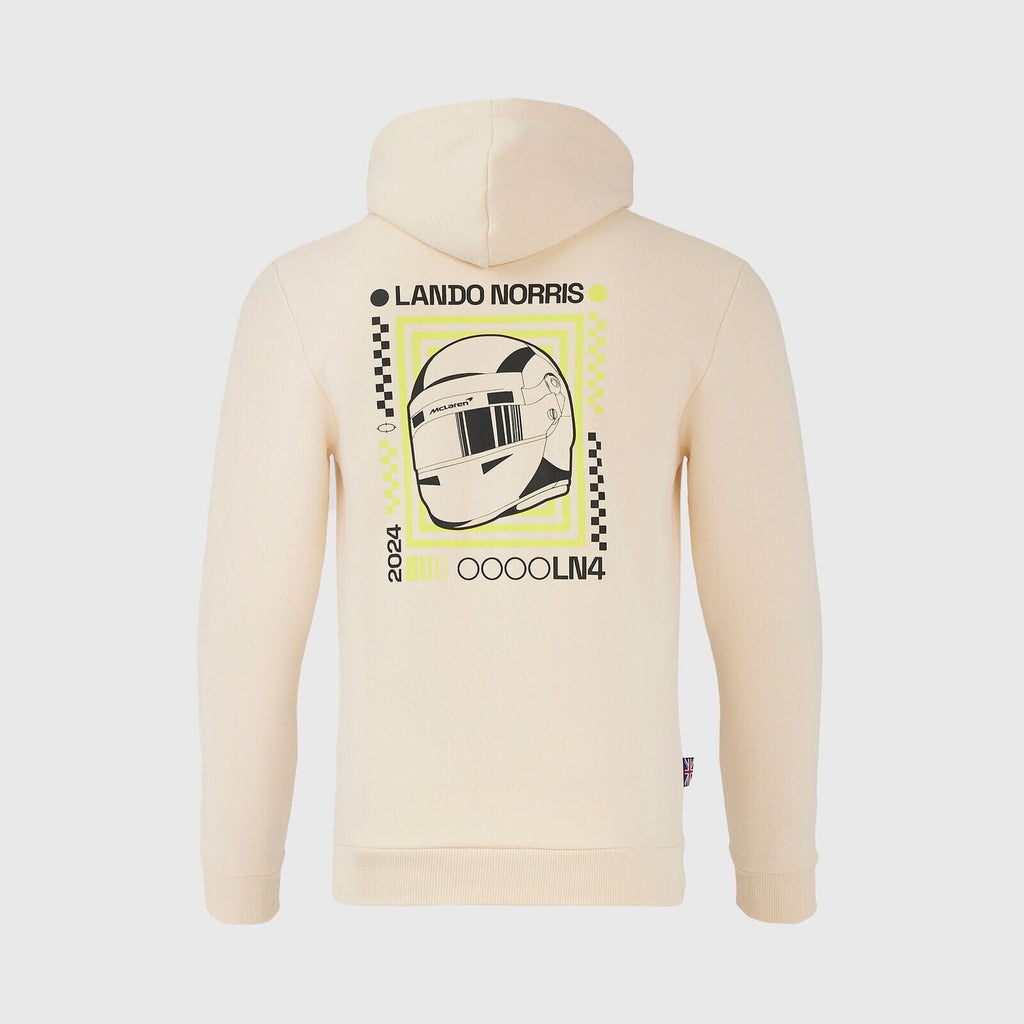 McLaren F1 Lando Norris Special Edition Silverstone GP Hoodie - Off White Hoodies McLaren-Castore 