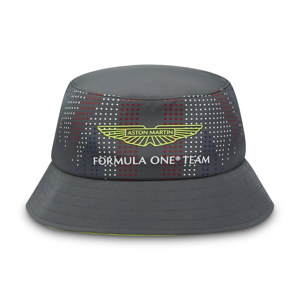 Aston Martin F1 Special Edition Silverstone GP Team Bucket Hat - Dark Gray Hats Aston Martin F1 