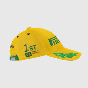 Pirelli Podium Special Edition "Ayrton Senna" Brazil Sao Paulo GP 1st Place Hat- Yellow Hats Pirelli 