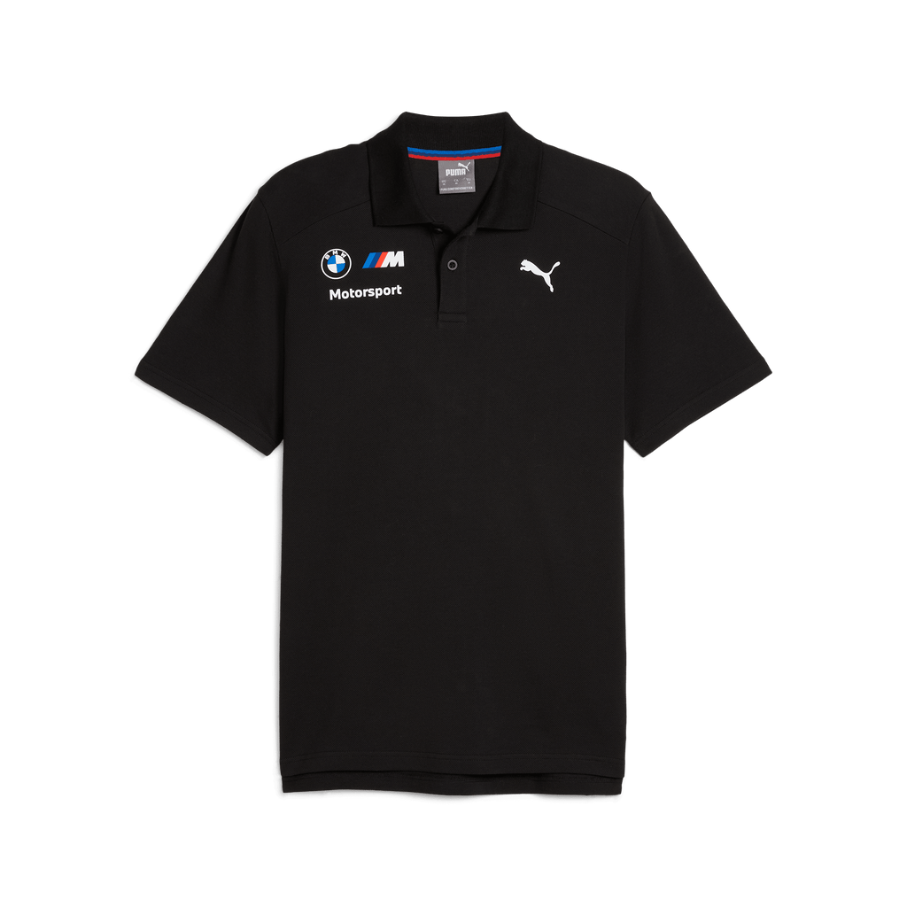 BMW Motorsports Men's Motions Polo Shirt- Black Polos BMW Motorsports 