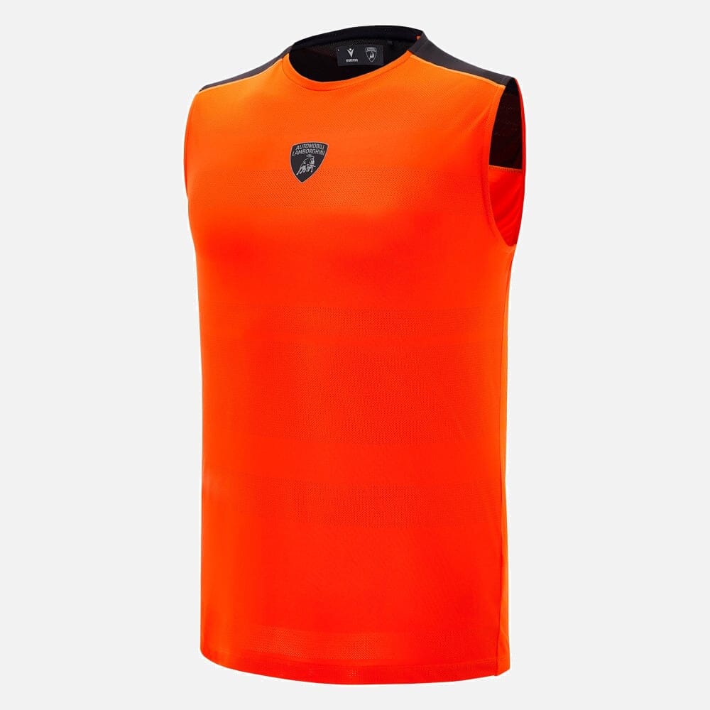 Automobili Lamborghini Men's Activewear Tank Top - Orange Tank Tops Automobili Lamborghini 