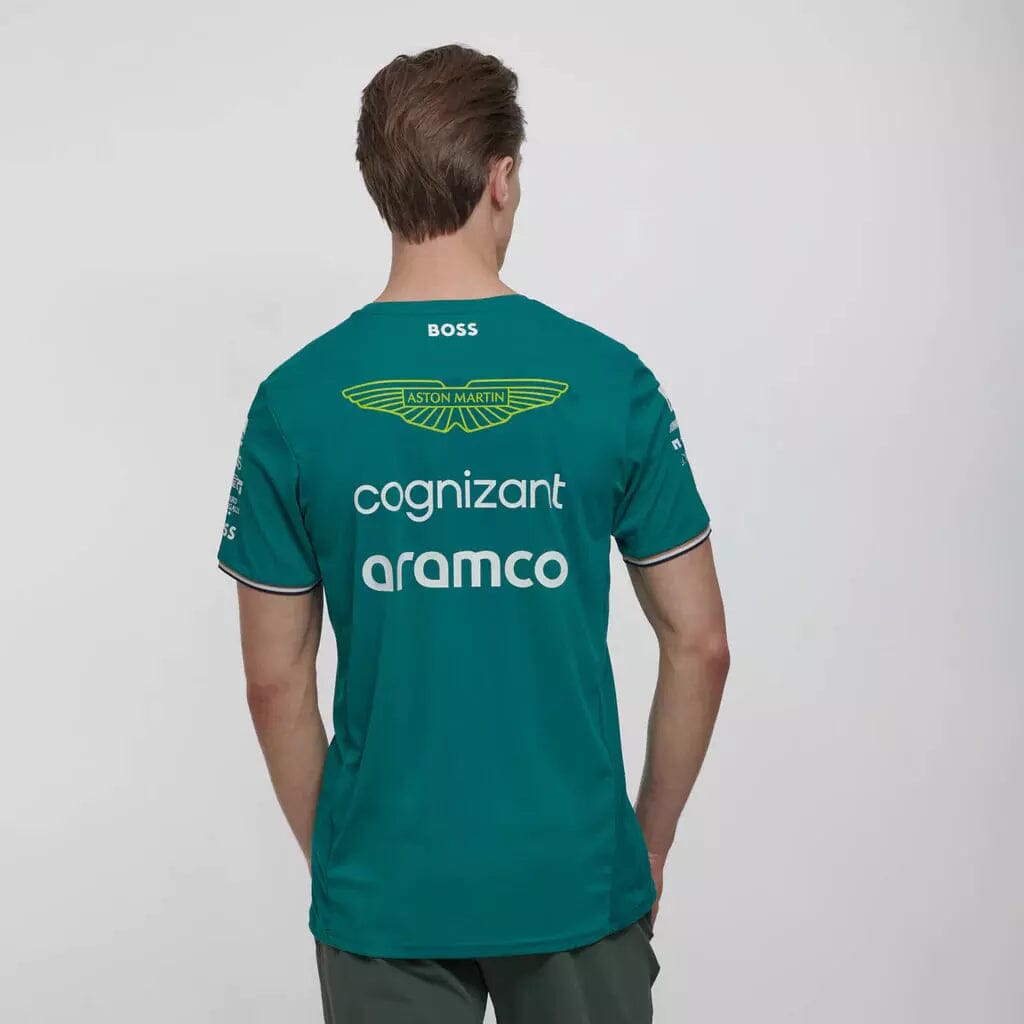 Aston Martin Cognizant F1 2023 Men's Felipe Drugovich Team T-Shirt- Green T-shirts Aston Martin F1 