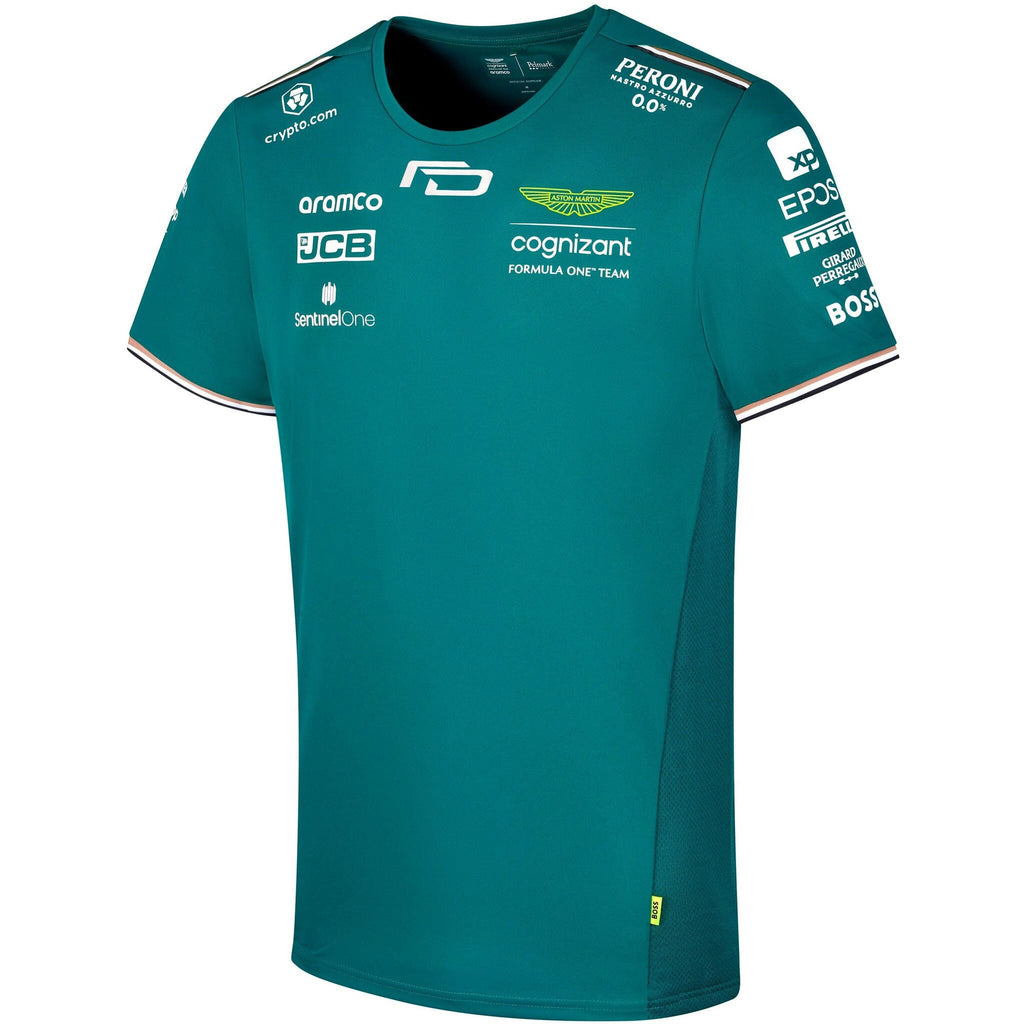 Aston Martin Cognizant F1 2023 Men's Felipe Drugovich Team T-Shirt- Green T-shirts Aston Martin F1 