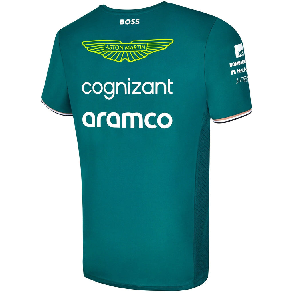 Aston Martin Cognizant F1 2023 Men's Felipe Drugovich Team T-Shirt- Green T-shirts Aston Martin F1 