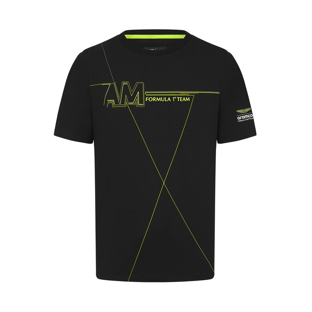 Aston Martin F1 Lifestyle Printed T-Shirt - Black T-shirts Aston Martin F1 