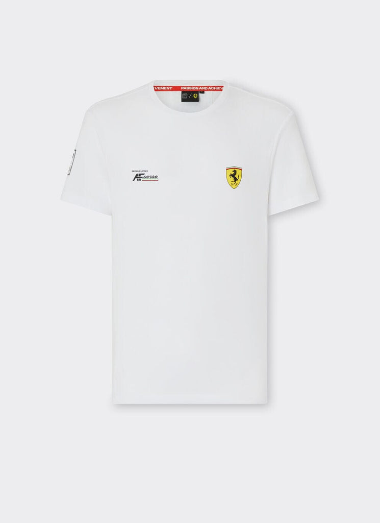 Scuderia Ferrari Hypercar Le Mans Men's Under T-Shirt - White/Black T-shirts Scuderia Ferrari Lemans 